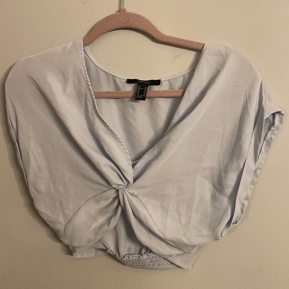 Forever 21 Twist Front Crop Top - Picture 1 of 4